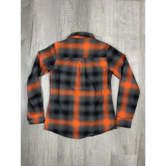 Dixxon Flannel Company Women's Small Salem 13 Flannel Orange Black Rare Fall U - Picture 8 of 8